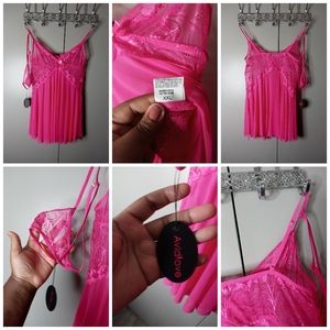 Plus Pink 2piece Lingerie Set . SIZE 2X